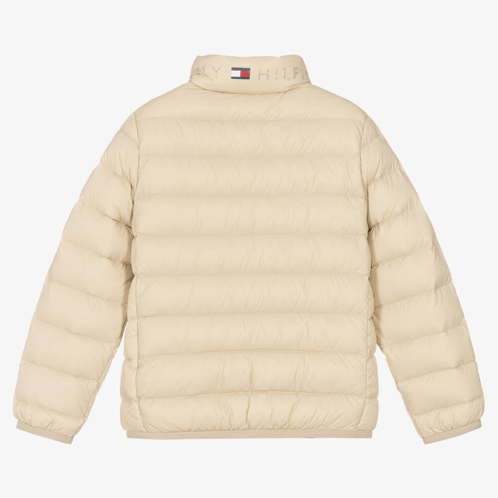 Tommy Hilfiger-Бежевый пуховик для девочек | Childrensalon Outlet