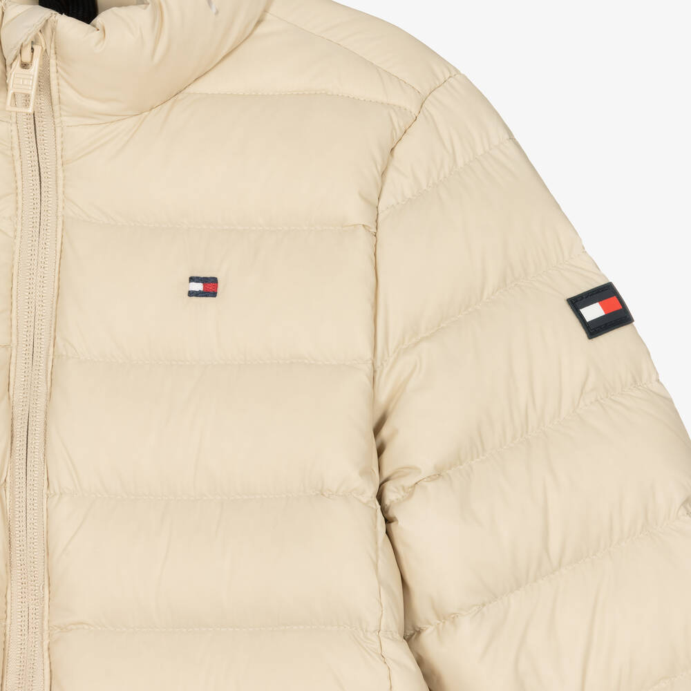 Tommy Hilfiger-Бежевый пуховик для девочек | Childrensalon Outlet