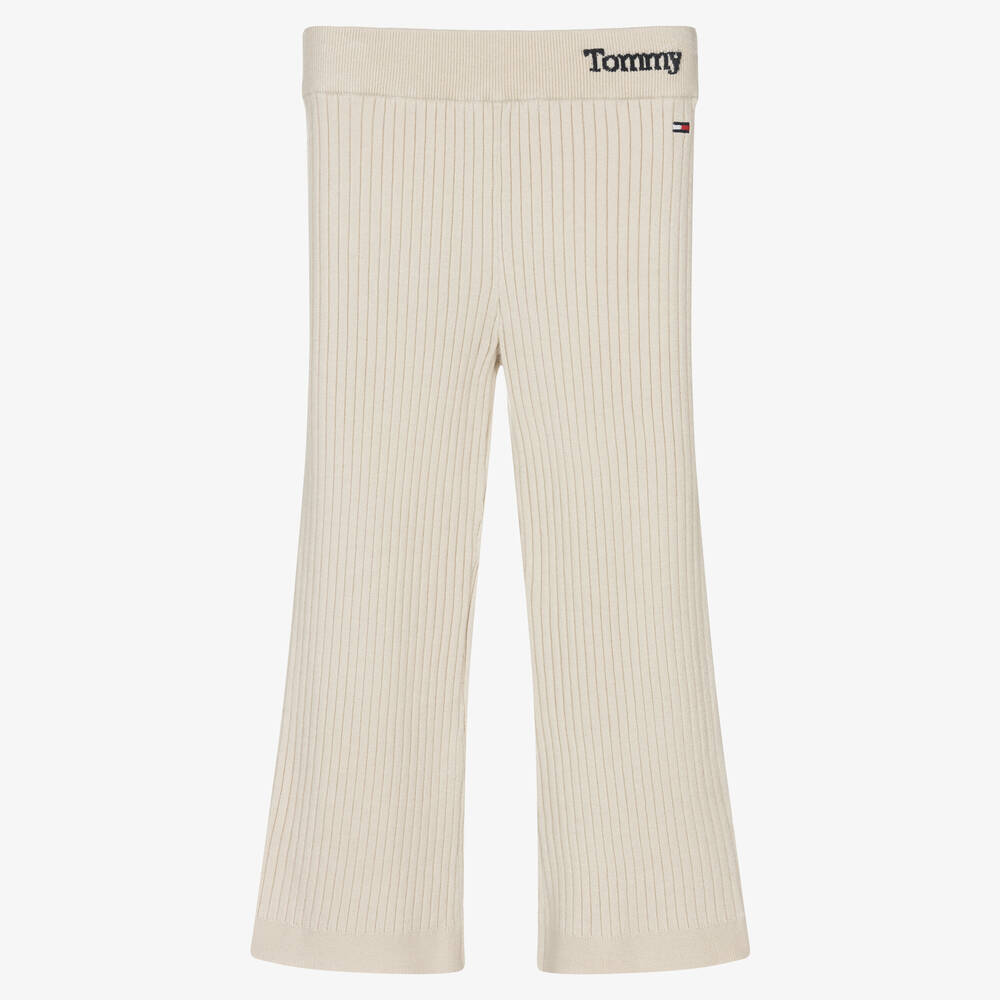 Tommy Hilfiger - Gerippte Hose in Beige (M) | Childrensalon