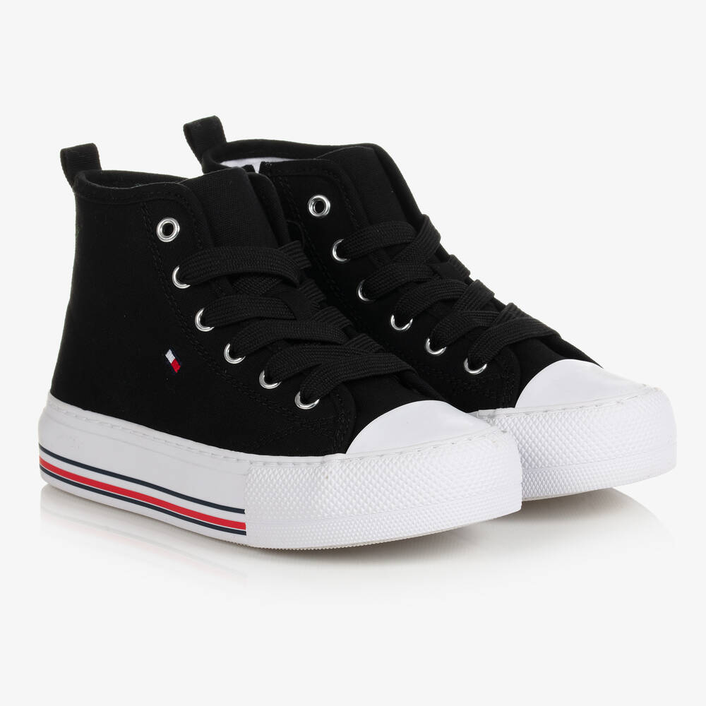 Tommy Hilfiger - Hohe Sneakers in Schwarz (M) | Childrensalon