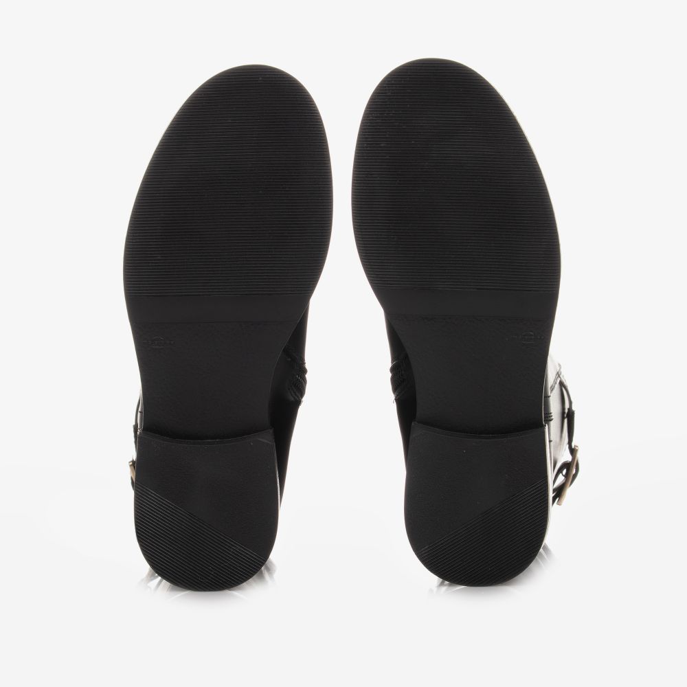 Tommy Hilfiger-Черные кожаные сапоги для девочек | Childrensalon Outlet