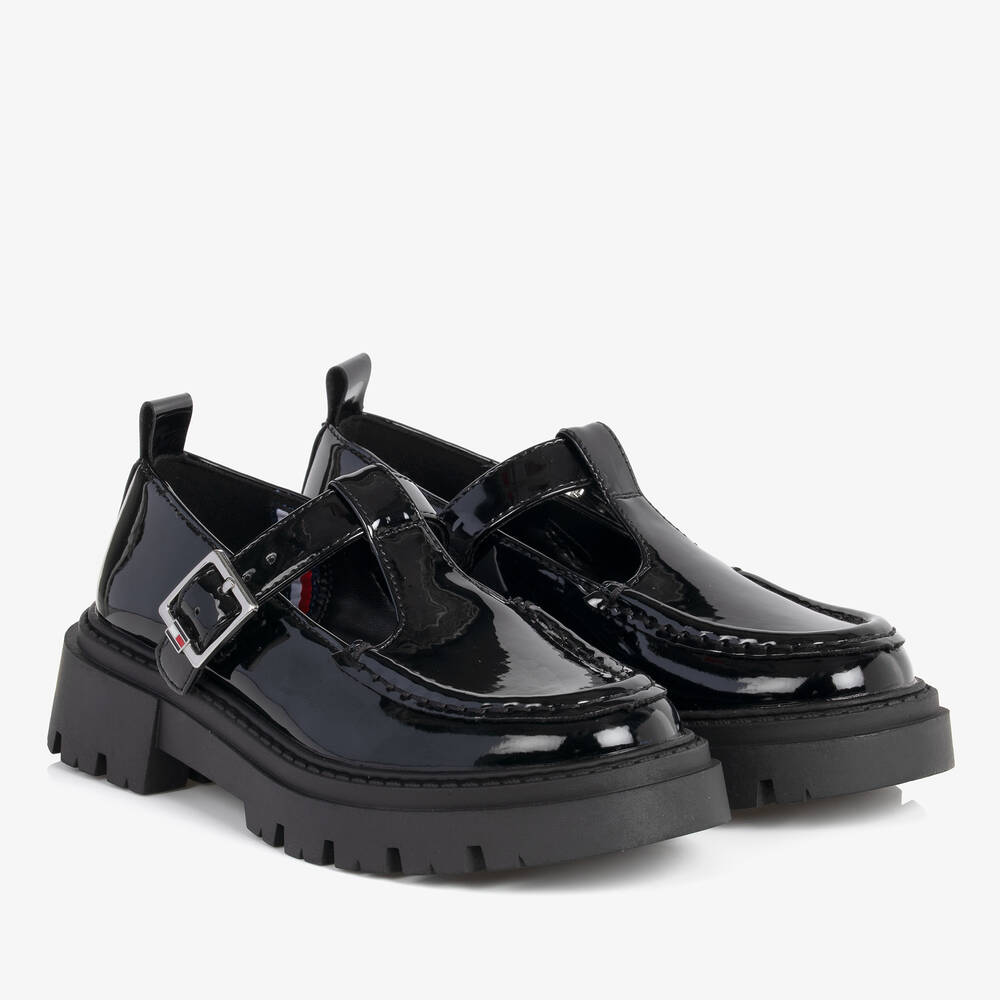 Tommy Hilfiger - Schwarze Plateau-Loafers | Childrensalon