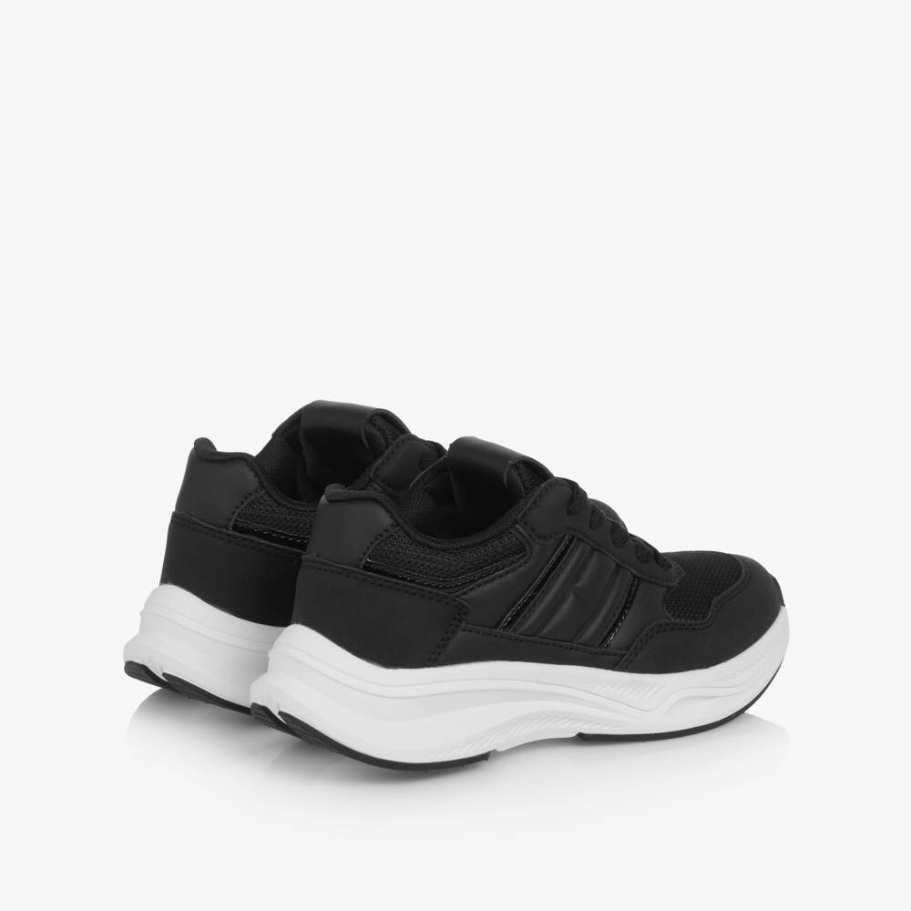 Tommy Hilfiger-Girls Black Signature Trainers | Childrensalon Outlet