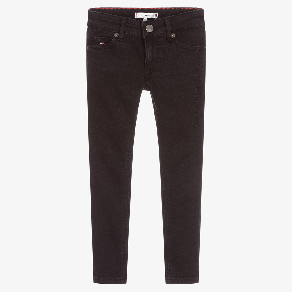Tommy Hilfiger - Schwarze Skinny-Jeans für Mädchen | Childrensalon