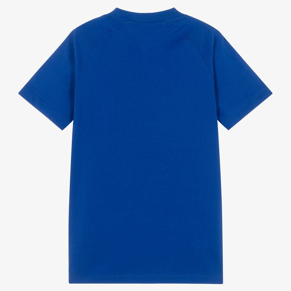 Tommy Hilfiger-فستان قطن جيرسي لون أزرق | Childrensalon Outlet