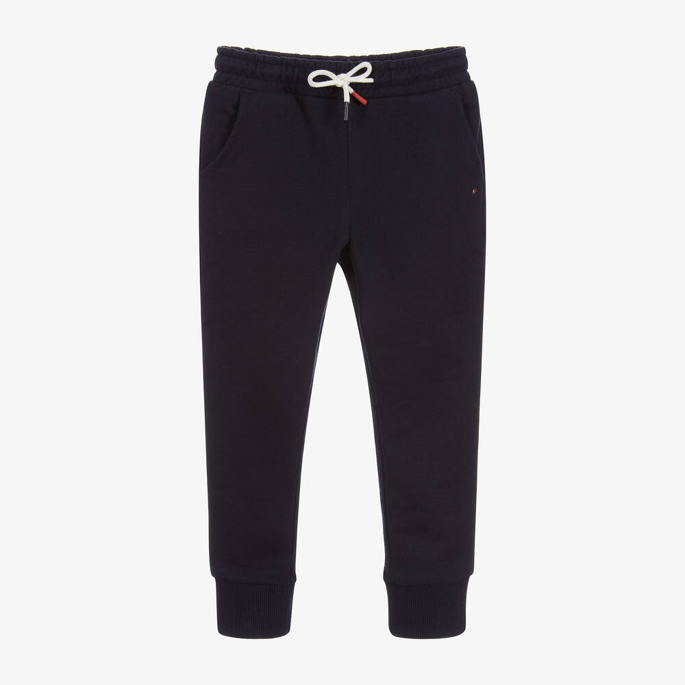 Tommy Hilfiger - Girls Blue Cotton Joggers | Childrensalon