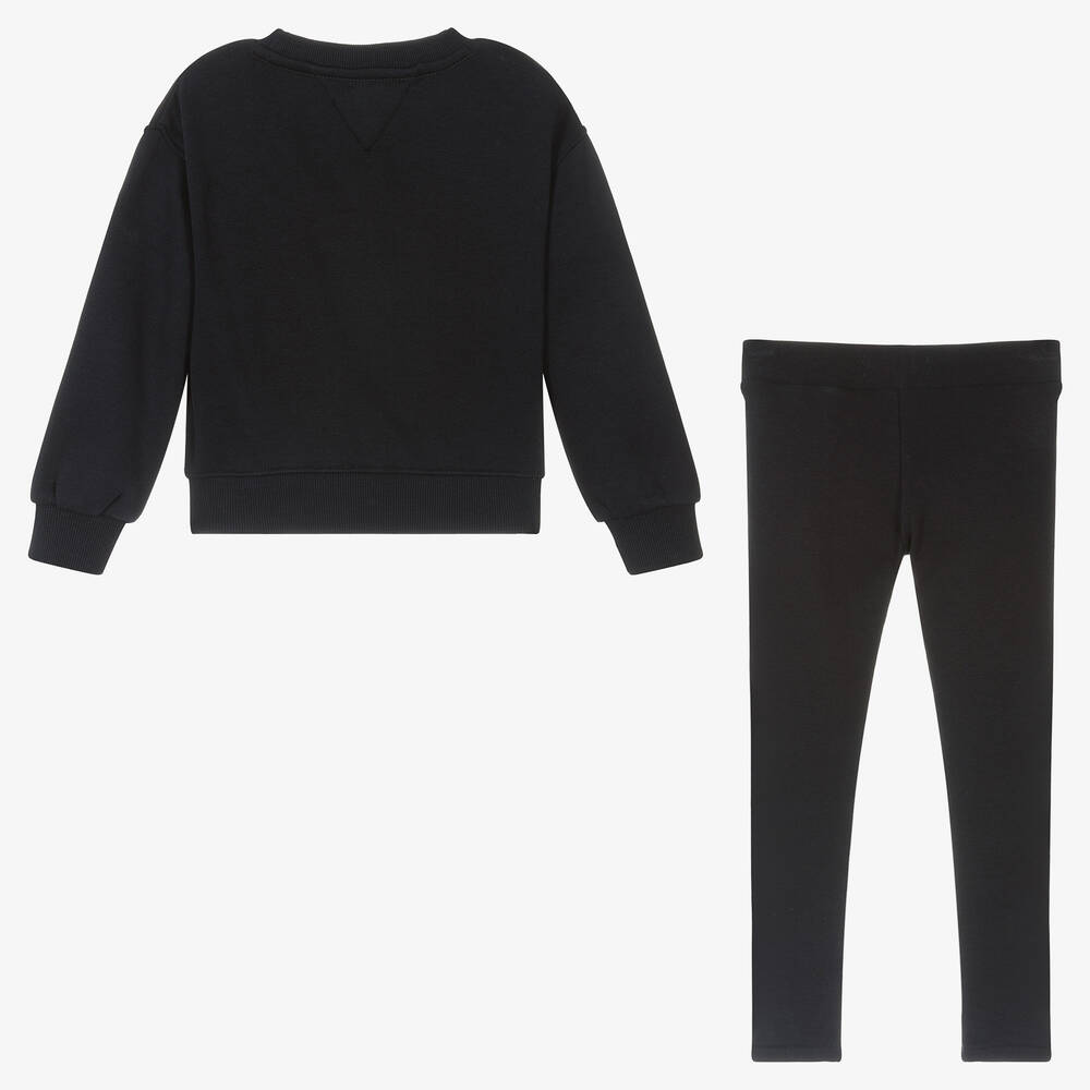 Tommy Hilfiger-Синий топ и легинсы из хлопка | Childrensalon Outlet