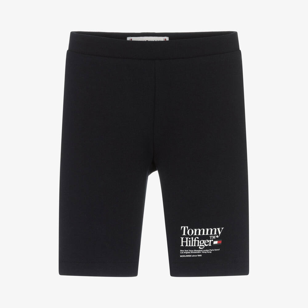 Tommy Hilfiger - Blaue Baumwollshorts für Mädchen | Childrensalon