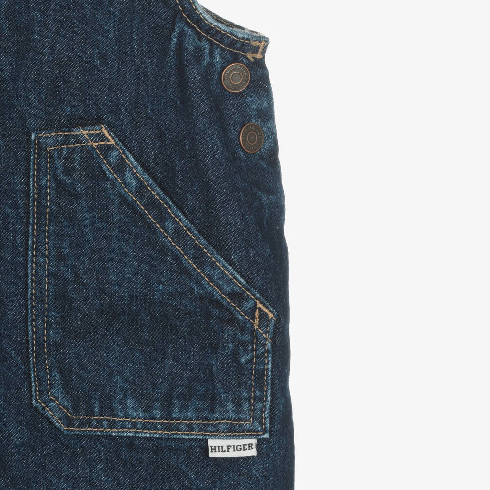 Tommy Hilfiger-Синий джинсовый сарафан на бретелях | Childrensalon Outlet