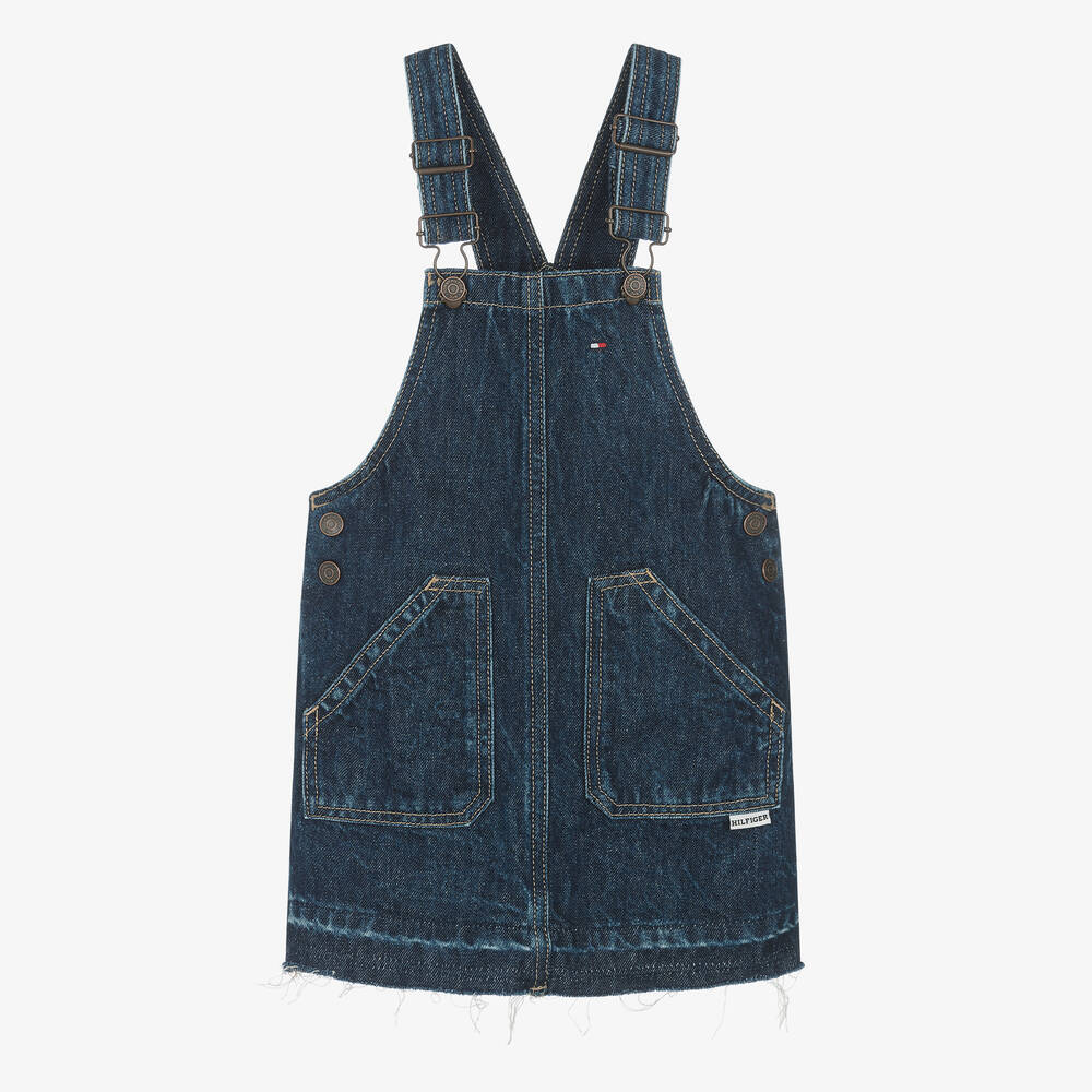 Tommy Hilfiger-Синий джинсовый сарафан на бретелях | Childrensalon Outlet