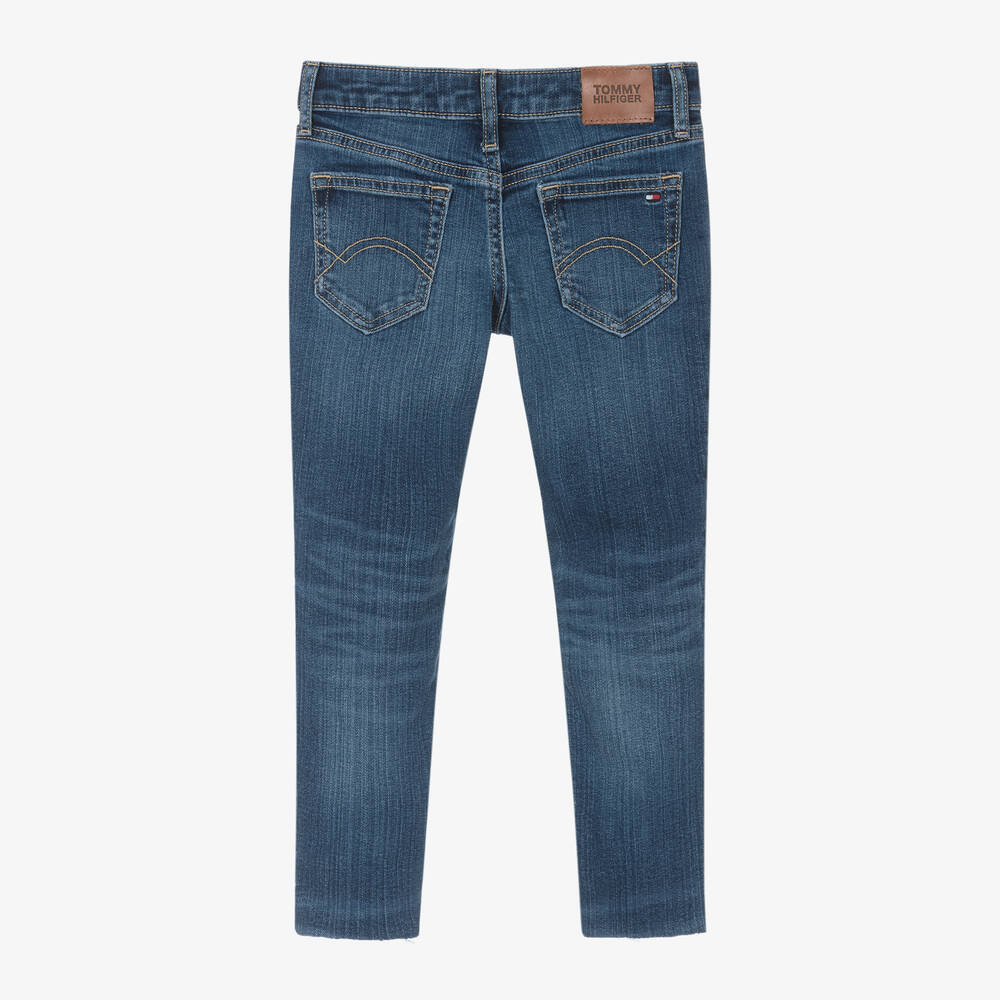 Tommy Hilfiger Girls Blue Denim Skinny Fit Nora Jeans