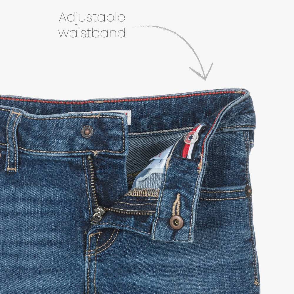 Tommy Hilfiger-Girls Blue Denim Skinny Fit Nora Jeans | Childrensalon Outlet