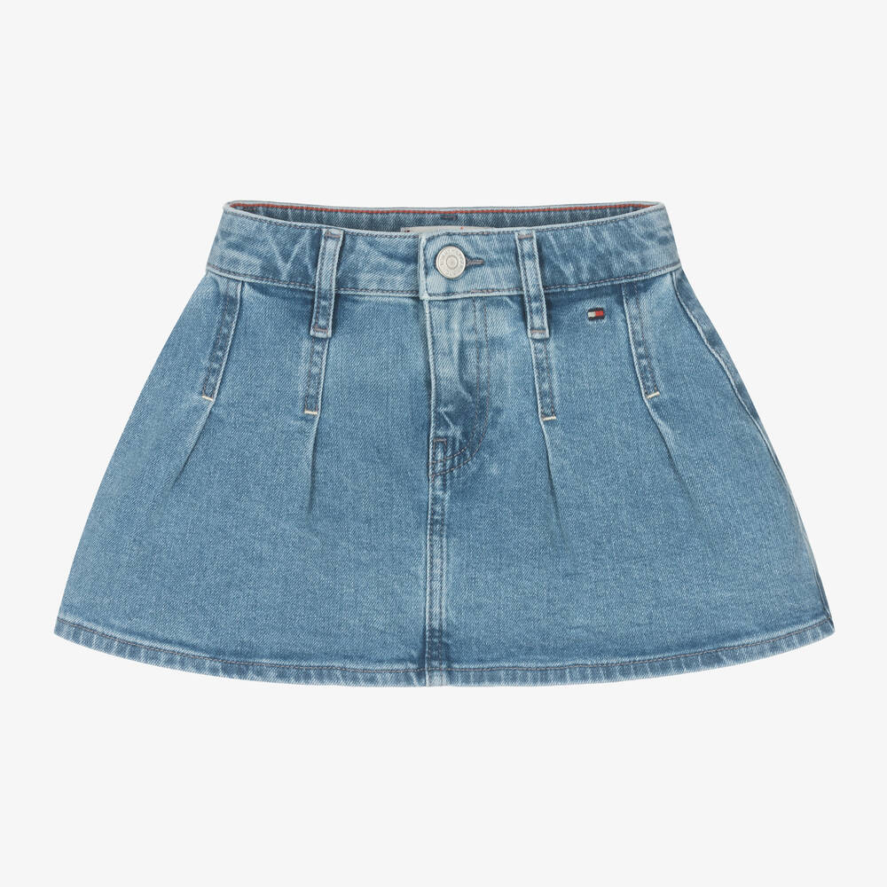 Tommy Hilfiger-Girls Blue Denim Skirt | Childrensalon Outlet