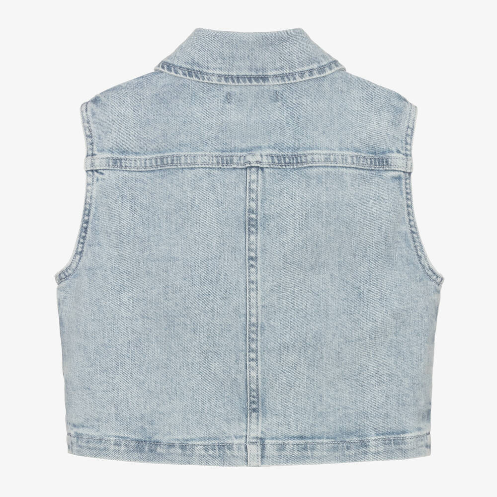 Tommy Hilfiger-Голубая джинсовая безрукавка | Childrensalon Outlet