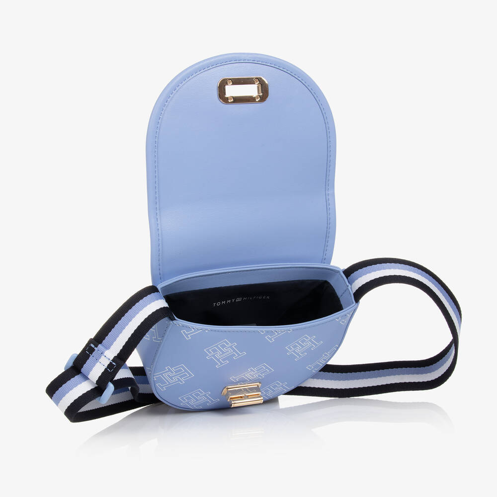Tommy Hilfiger Girls Blue Faux Leather Bag 16cm Childrensalon Outlet