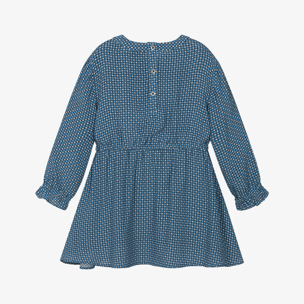 Tommy Hilfiger-Girls Blue Flag Print Dress | Childrensalon Outlet