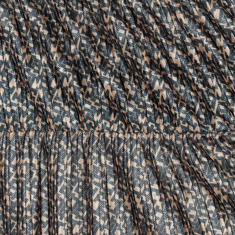 Tommy Hilfiger-Girls Blue & Gold Monogram Logo Dress | Childrensalon Outlet