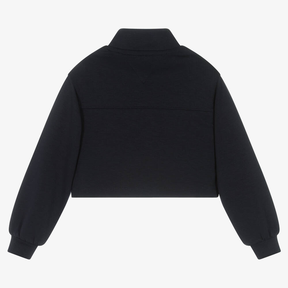 Tommy Hilfiger-Синий свитшот с воротом на молнии | Childrensalon Outlet