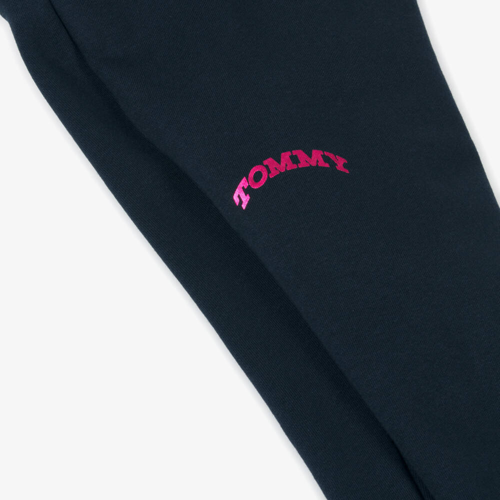 Tommy Hilfiger-Girls Blue Jersey Leggings | Childrensalon Outlet
