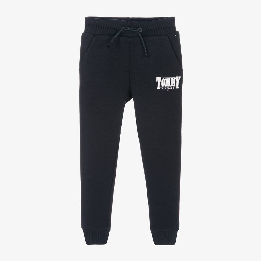 Tommy Hilfiger - Girls Blue Logo Joggers | Childrensalon