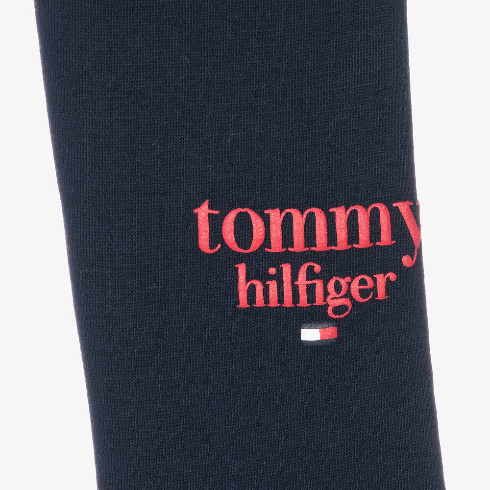 Tommy Hilfiger-Girls Blue Logo Leggings | Childrensalon Outlet