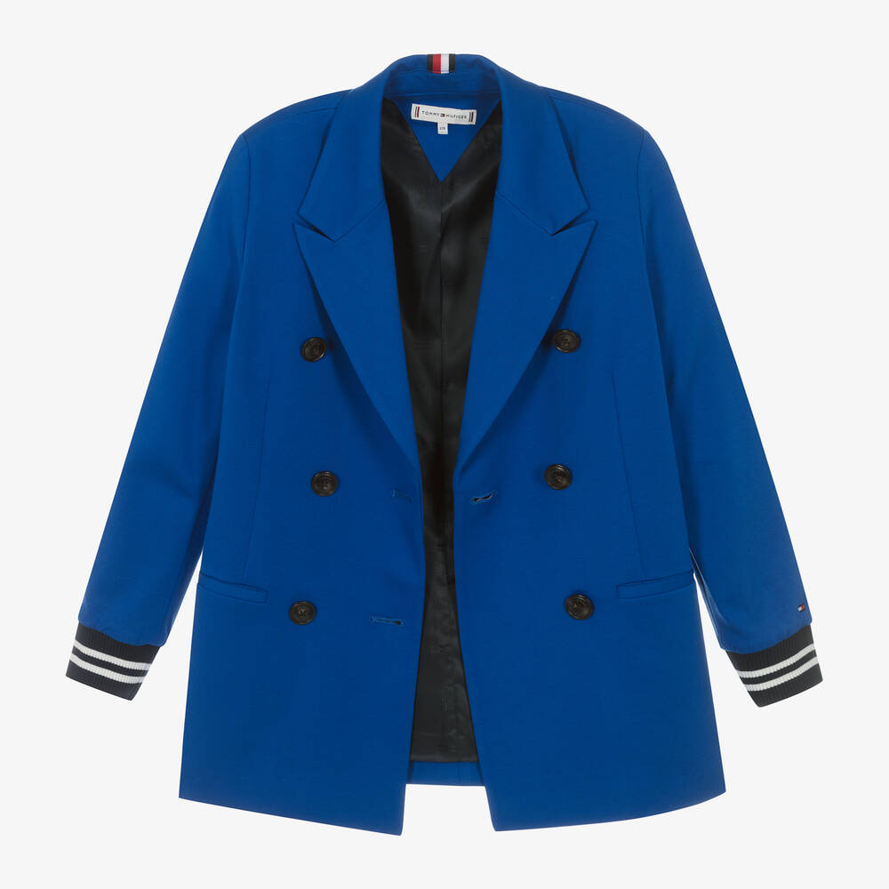 Tommy Hilfiger-Girls Blue Milano Jersey Blazer | Childrensalon Outlet