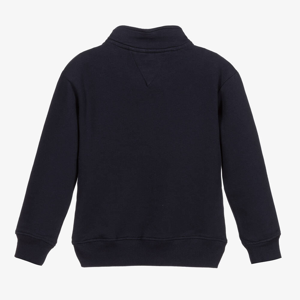 Tommy Hilfiger-Girls Blue Organic Cotton Top | Childrensalon Outlet