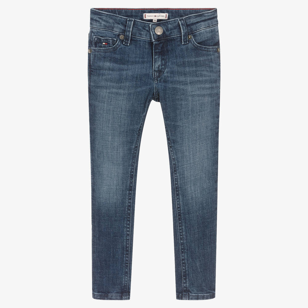 Tommy Hilfiger - Girls Blue Skinny Denim Jeans | Childrensalon