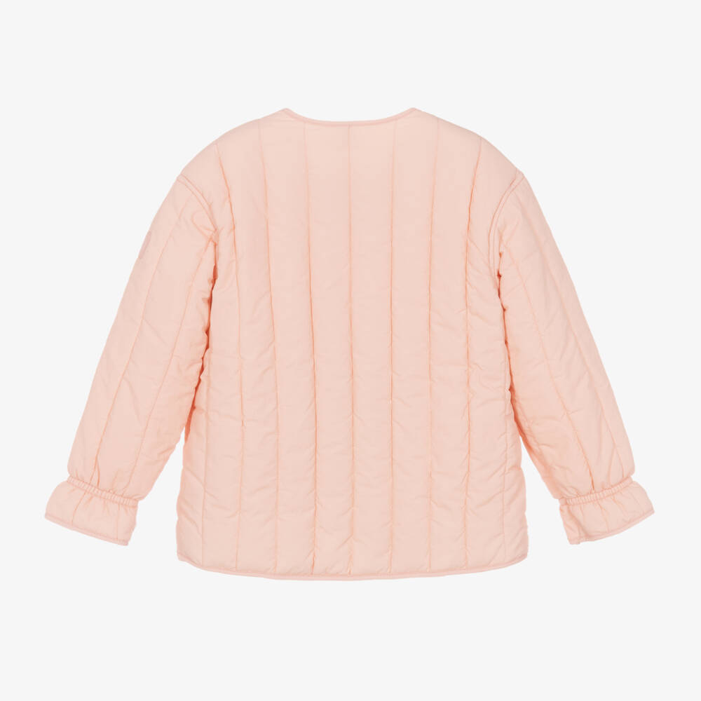Tommy Hilfiger-Girls Blush Quilted Coat | Childrensalon Outlet