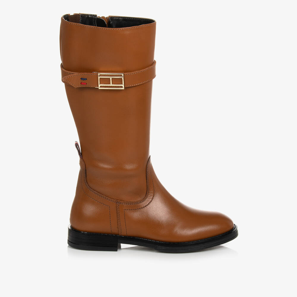 Tommy hilfiger boots best sale cognac