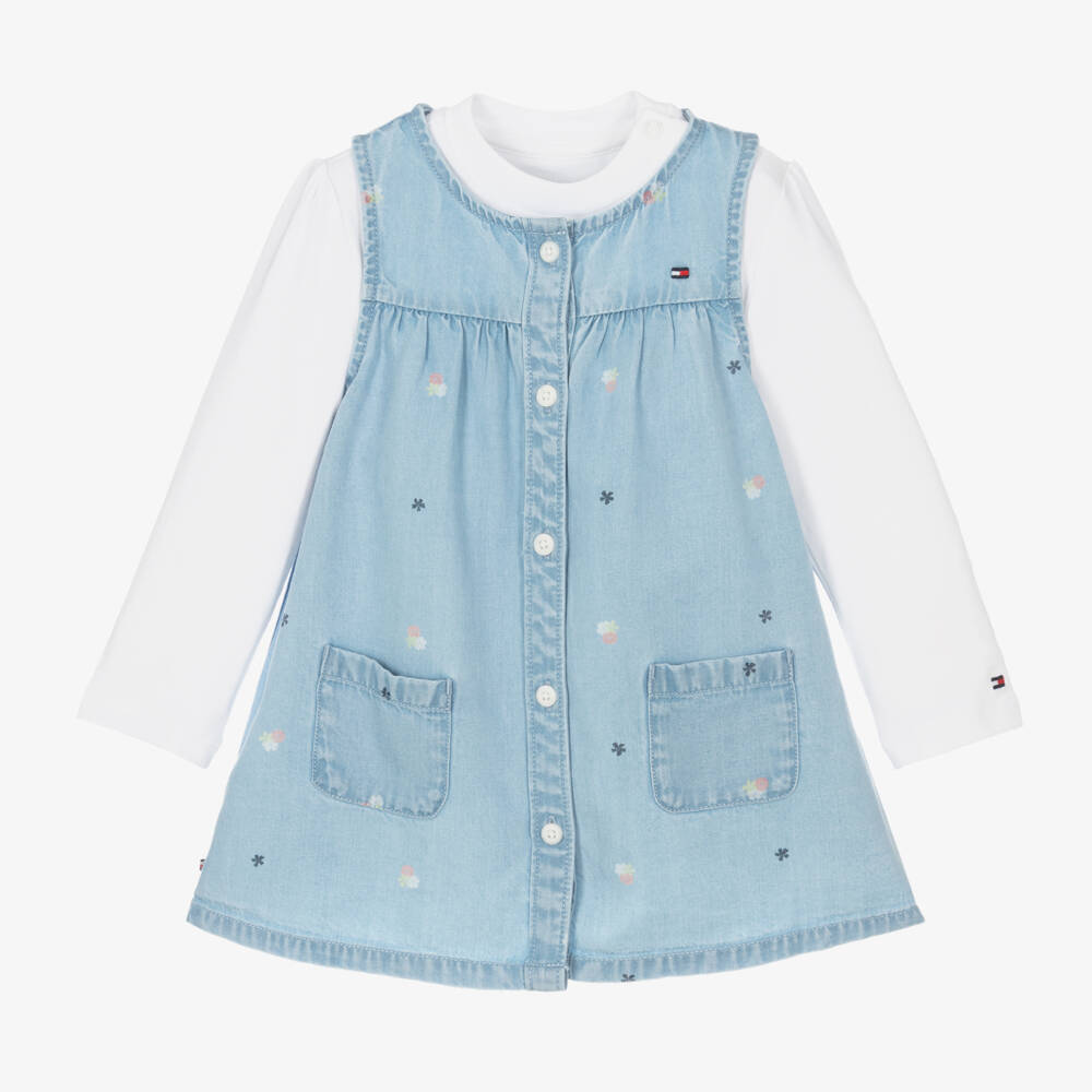 Tommy Hilfiger-Girls Chambray Dress and Top Set | Childrensalon Outlet
