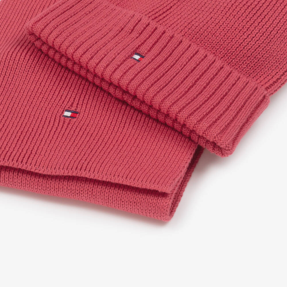 Tommy Hilfiger-Girls Cotton Knit Pink Set | Childrensalon Outlet