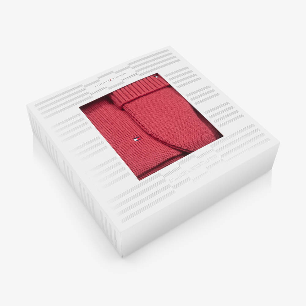 Tommy Hilfiger-Girls Cotton Knit Pink Set | Childrensalon Outlet