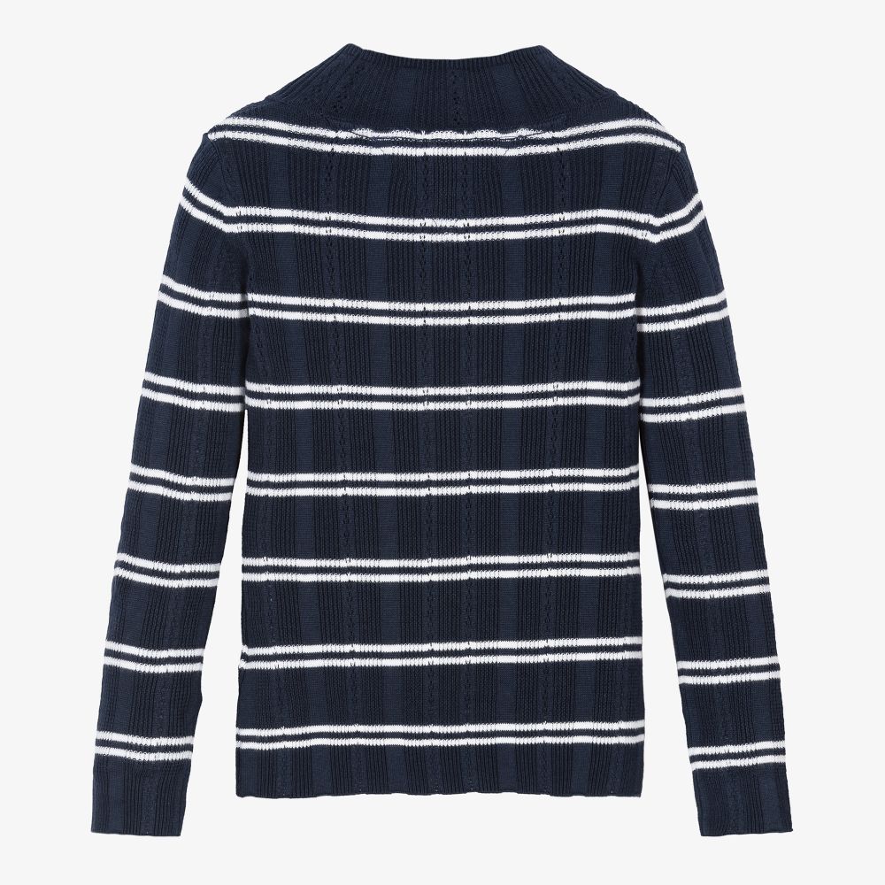 Tommy Hilfiger-Girls Cotton Knit Turtle Neck  | Childrensalon Outlet
