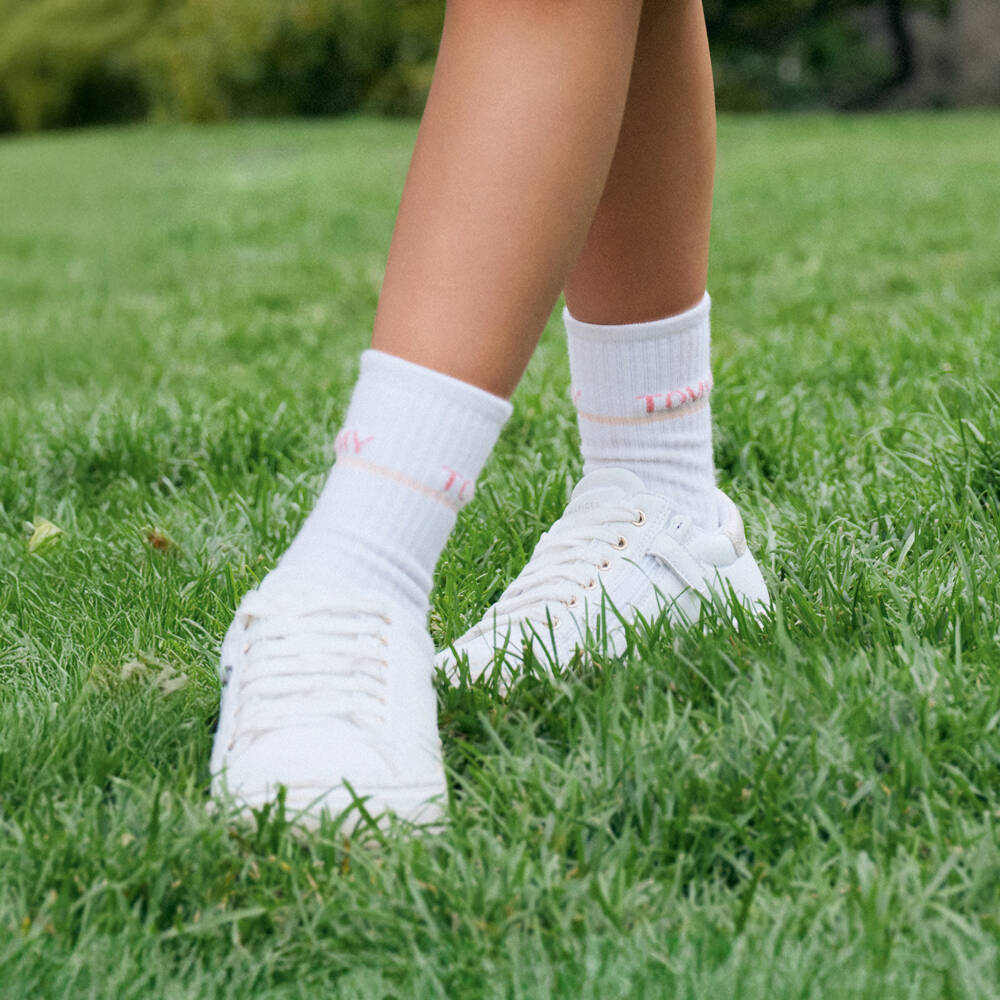 Tommy Hilfiger-Girls Cotton Striped Socks Duo | Childrensalon Outlet