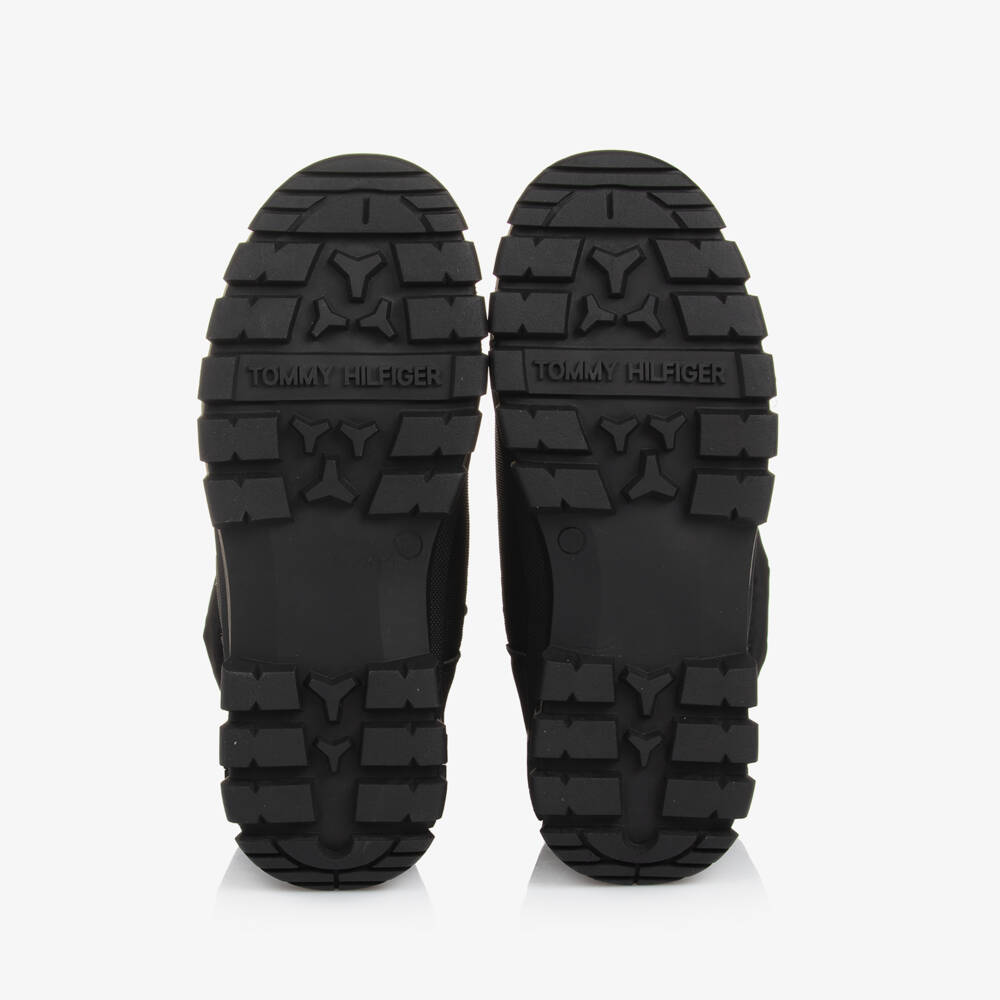 Tommy Hilfiger-Girls Cozy Black Snow Booties | Childrensalon Outlet