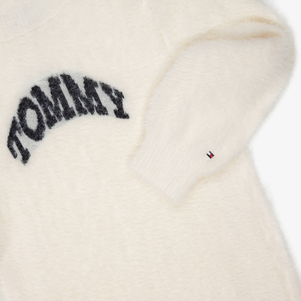 Tommy Hilfiger-Girls Cozy Ivory Knit Frock | Childrensalon Outlet