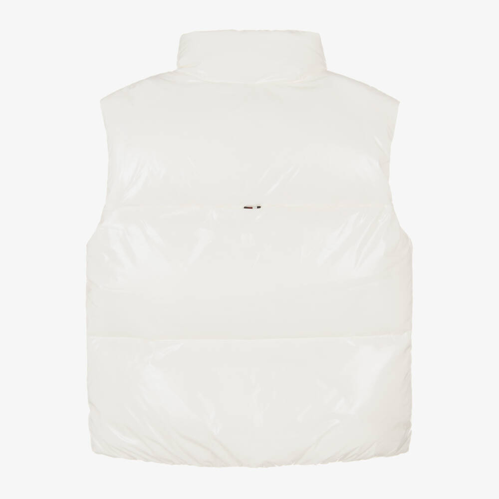 Tommy Hilfiger-Кремовый жилет-пуховик для девочек | Childrensalon Outlet