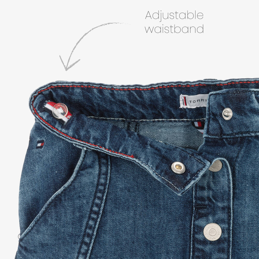 Tommy Hilfiger-Girls Dark Blue Denim Skirt | Childrensalon Outlet