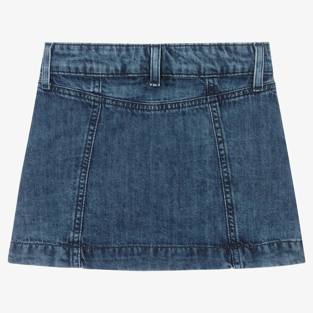 Tommy Hilfiger-Girls Dark Blue Denim Skirt | Childrensalon Outlet