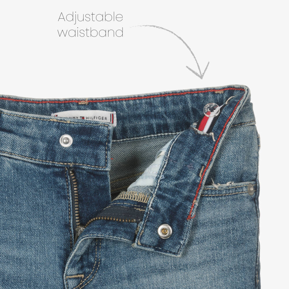 Tommy Hilfiger-Джинсовые расклешенные синие брюки для девочек | Childrensalon Outlet