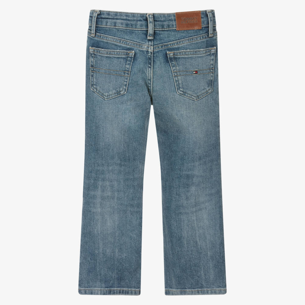 Tommy Hilfiger-Джинсовые расклешенные синие брюки для девочек | Childrensalon Outlet