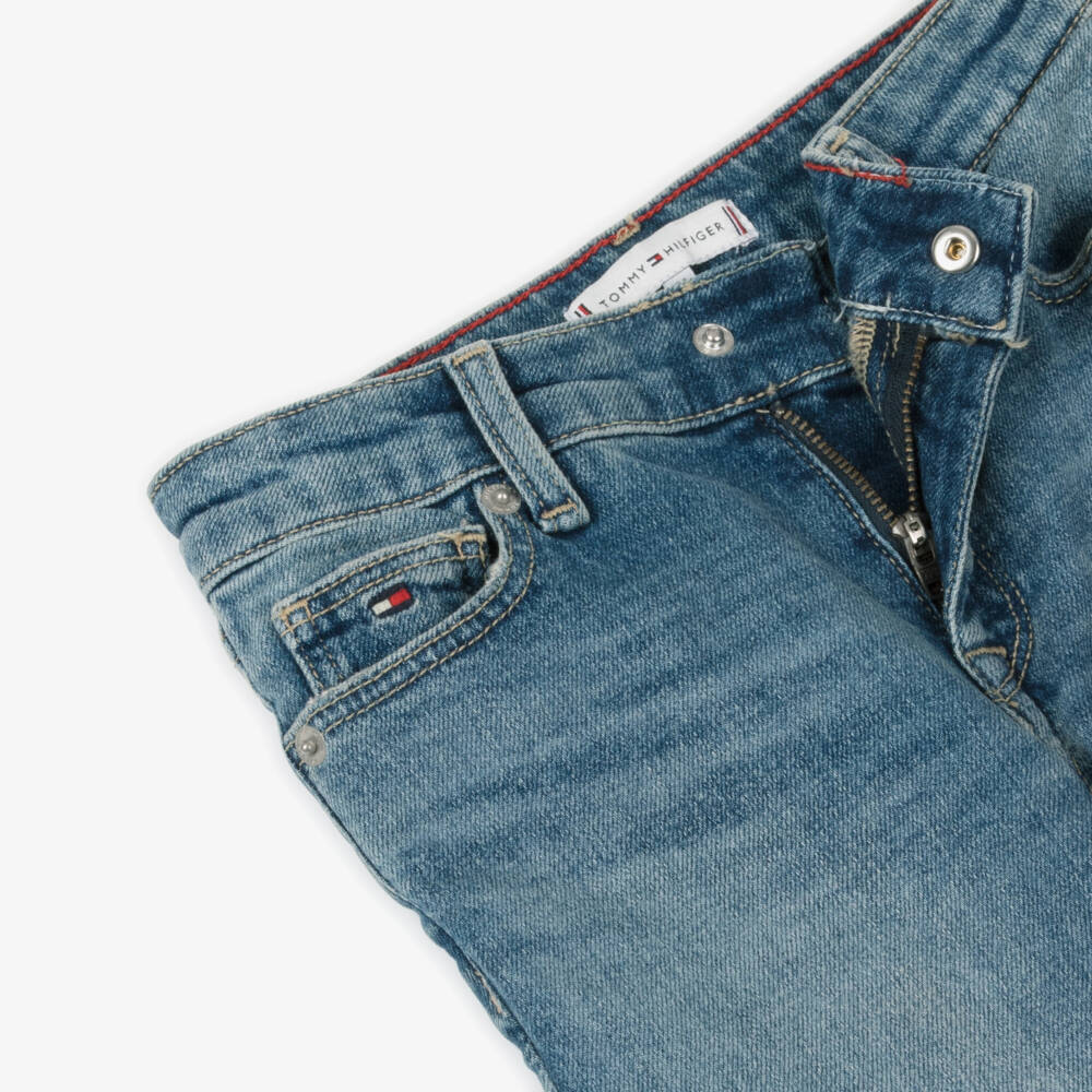 Tommy Hilfiger-Джинсовые расклешенные синие брюки для девочек | Childrensalon Outlet