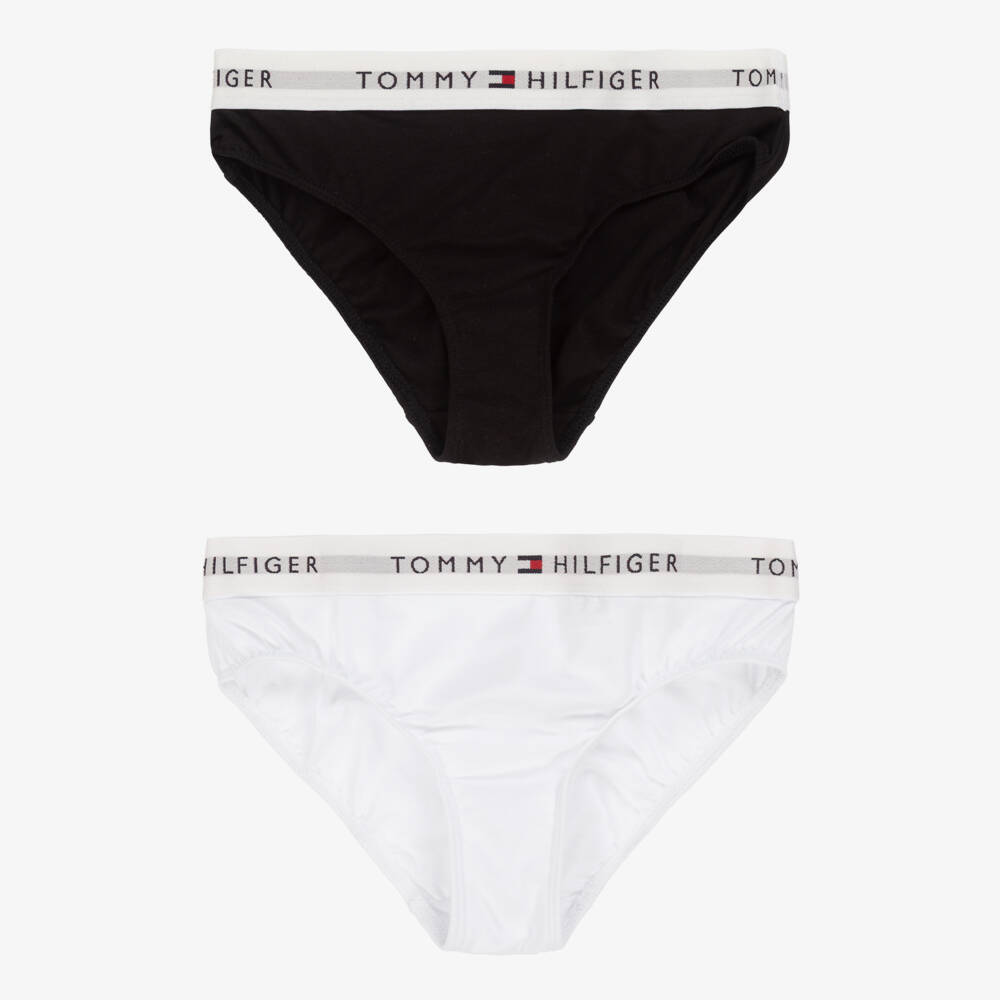 Tommy Hilfiger-Girls Dual-Tone Cotton Briefs Set | Childrensalon Outlet