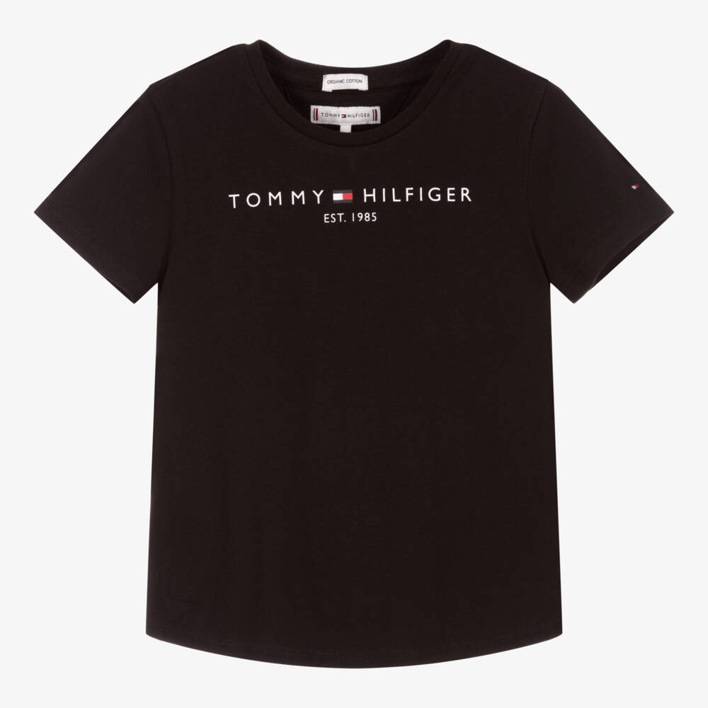 Tommy Hilfiger-Girls Ebony Logo Top | Childrensalon Outlet