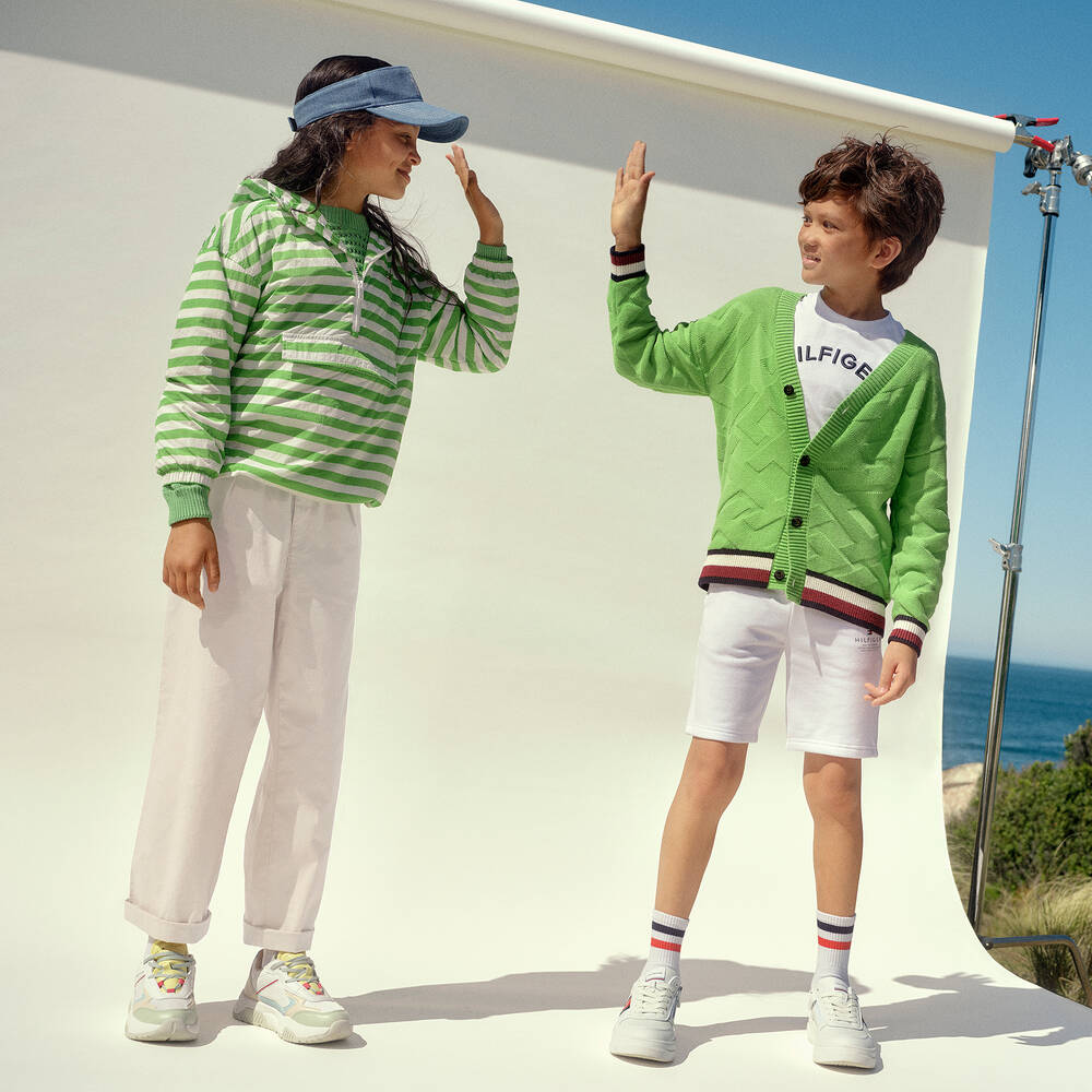 Tommy Hilfiger-Широкие джинсы цвета экрю | Childrensalon Outlet