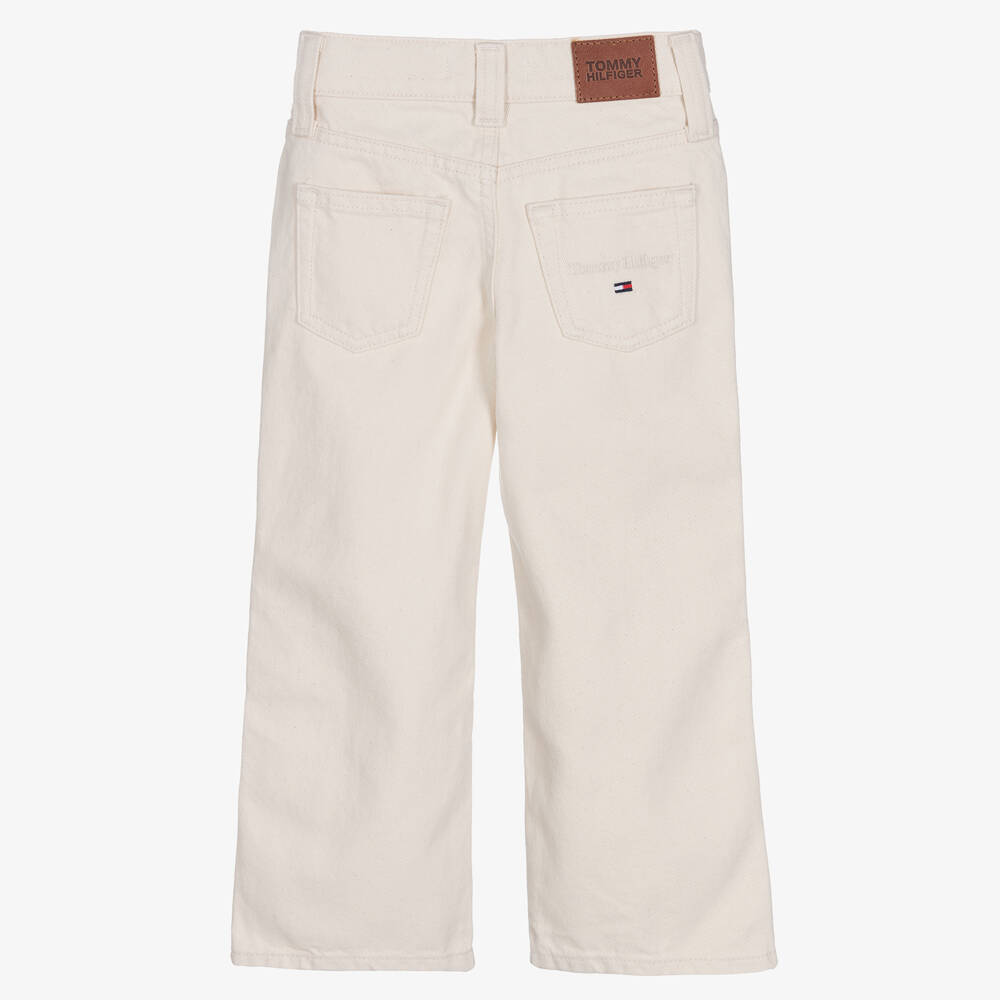 Tommy Hilfiger-Широкие джинсы цвета экрю | Childrensalon Outlet