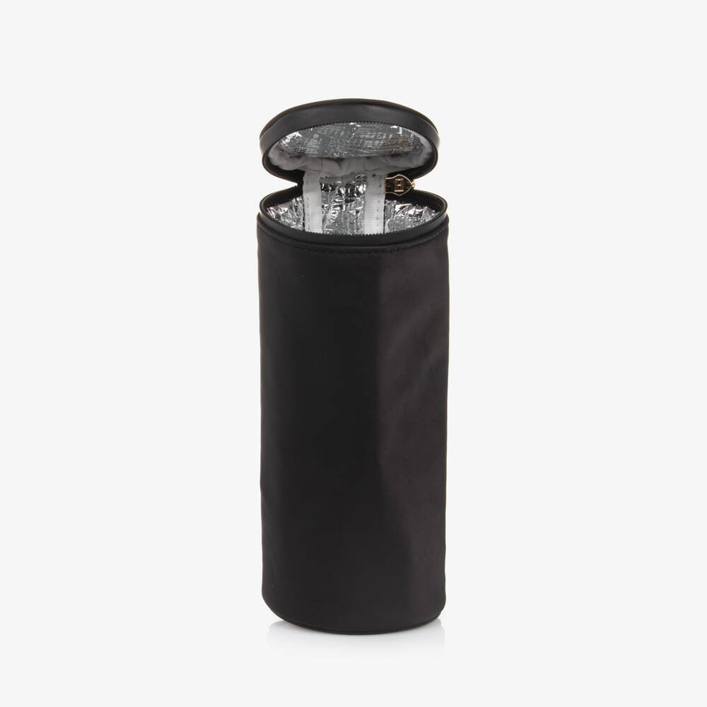 Tommy Hilfiger-Girls Elegant Black Logo Diaper Tote | Childrensalon Outlet