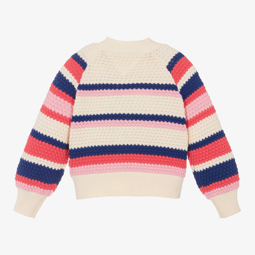 Tommy Hilfiger-Girls Elegant Ivory Cotton Knit | Childrensalon Outlet