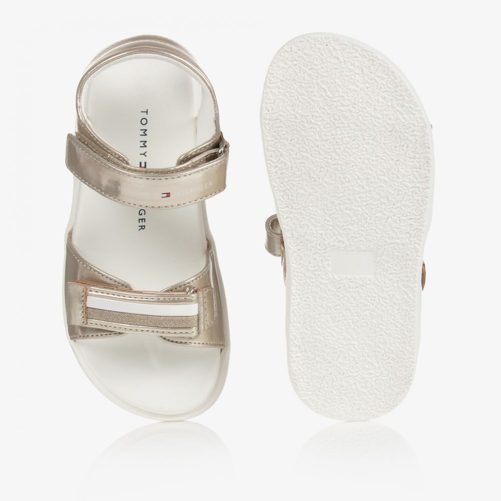 Tommy hilfiger silver sales sandals